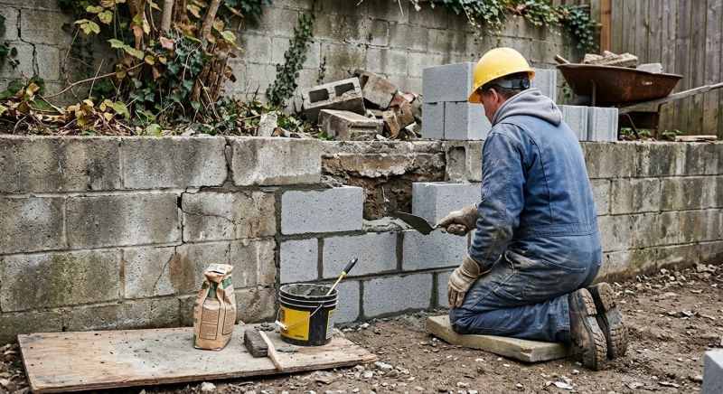 Block Wall Repair in Cypress, TX