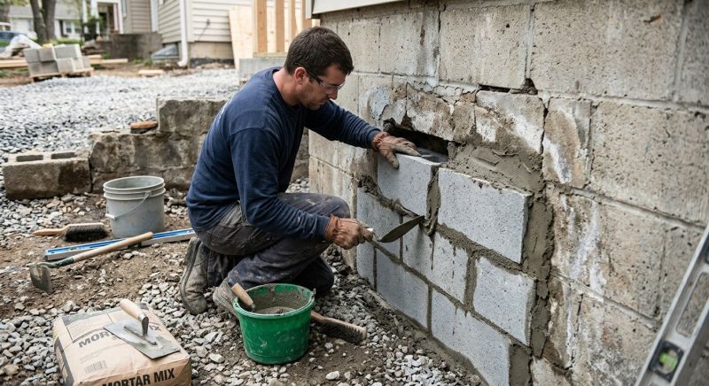 Block Wall Repair in Friendswood, TX