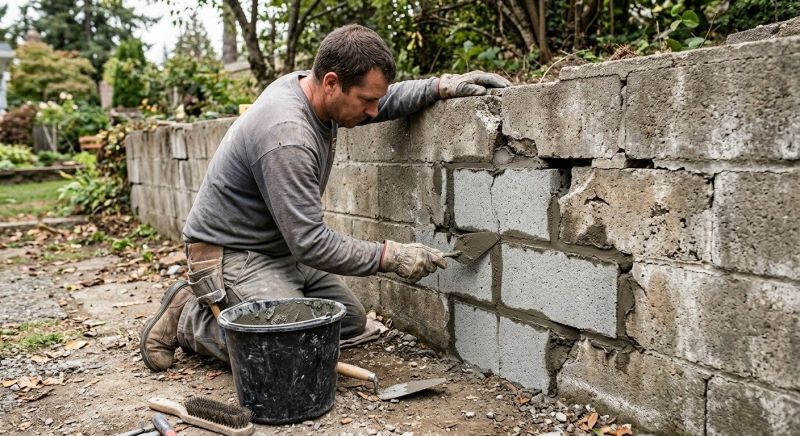 Block Wall Repair in Rosharon, TX