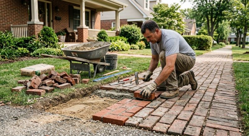 Brick Flatwork Repair in Pasadena, TX