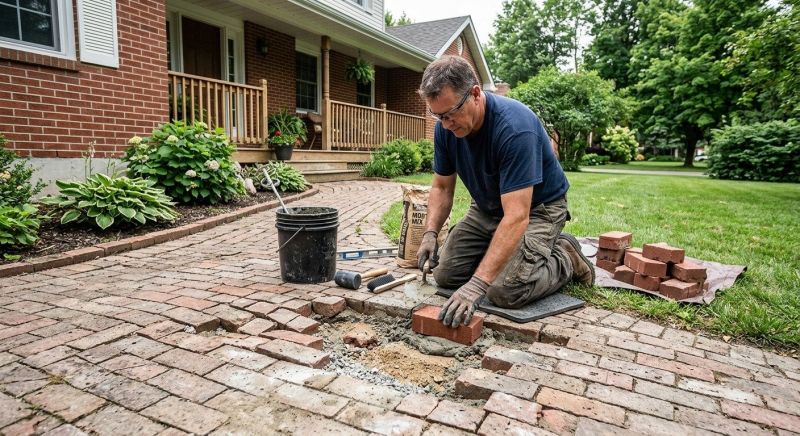 Brick Pathway Repair in Houston, TX