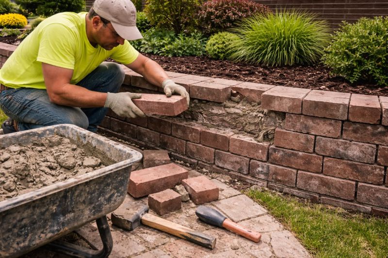 Brick Retaining Wall Repair in Houston, TX