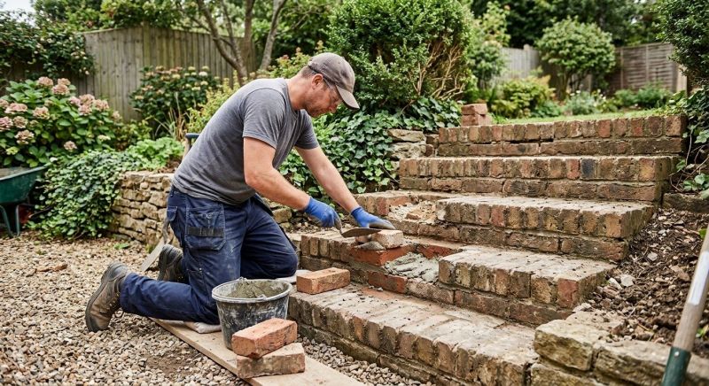 Brick Stairs Repair in Sugar Land, TX