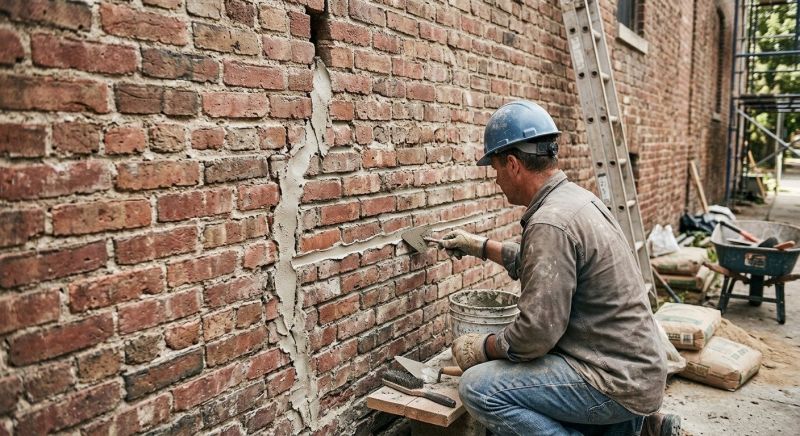 Brick Wall Repair in Manvel, TX