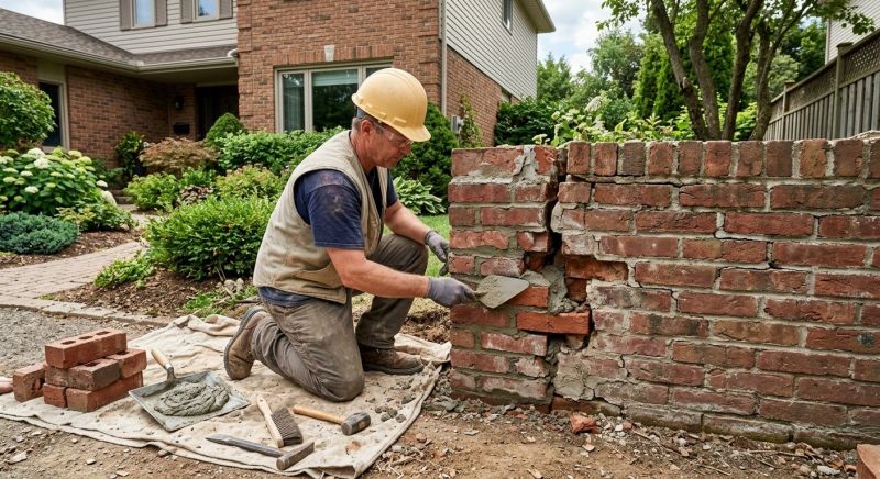 Brick Wall Repair in Richmond, TX