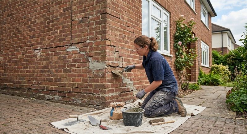 Brick Wall Repair in Richmond, TX