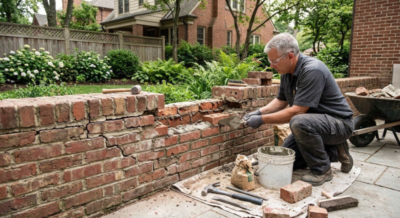 Brick Wall Repair in Stafford, TX