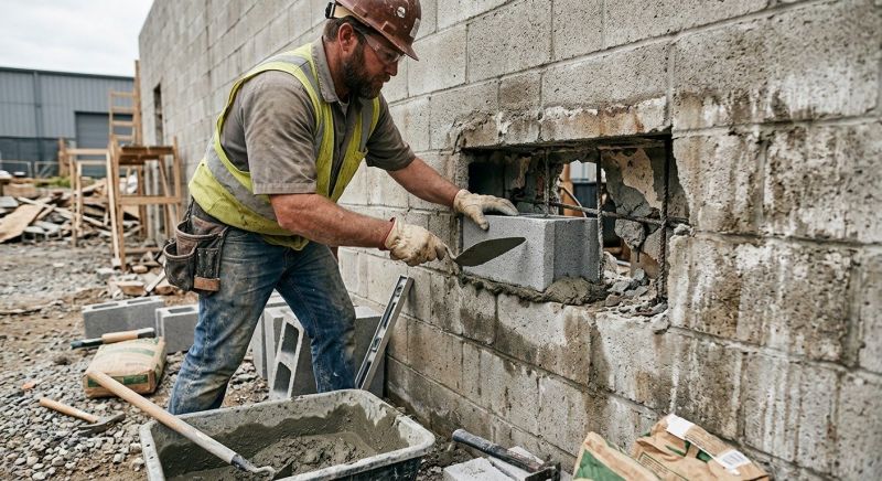 Concrete Block Repair in Houston, TX