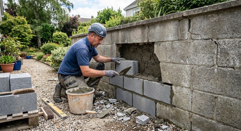Concrete Block Repair in Pearland, TX