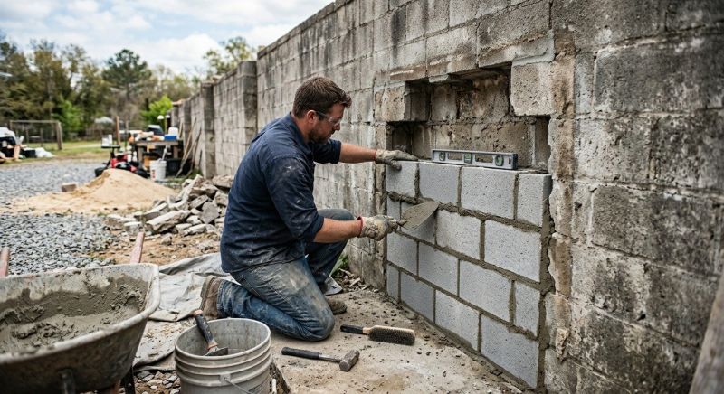 Masonry Wall Repair in Houston, TX