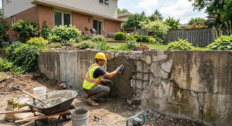 Retaining Wall Repair in Fulshear, TX