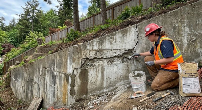 Retaining Wall Repair in Pearland, TX