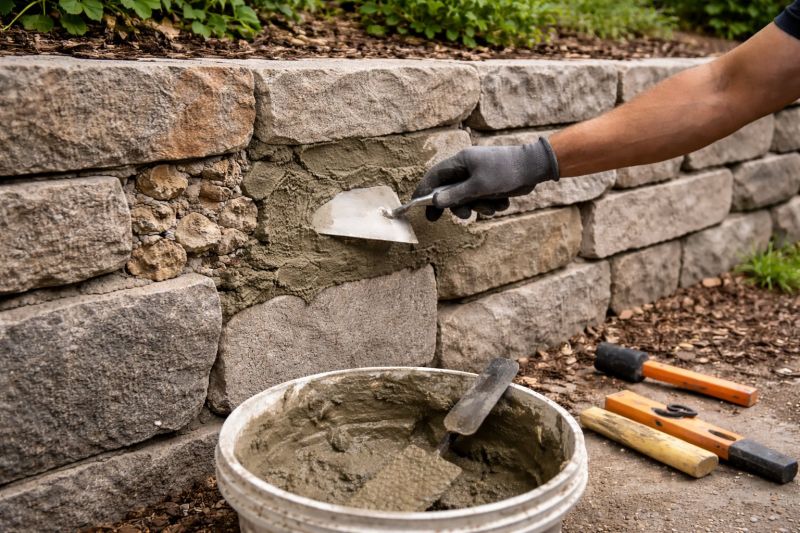 Rock Wall Repair in Houston, TX