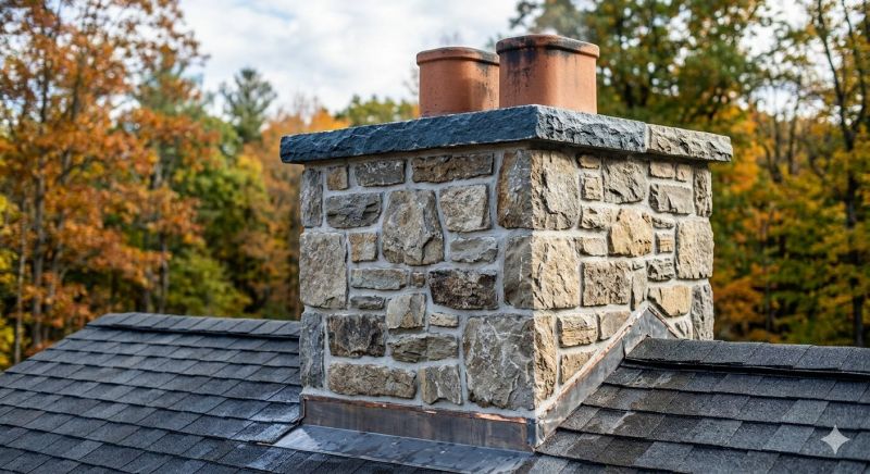 Stone Chimney Installation in Rosharon, TX