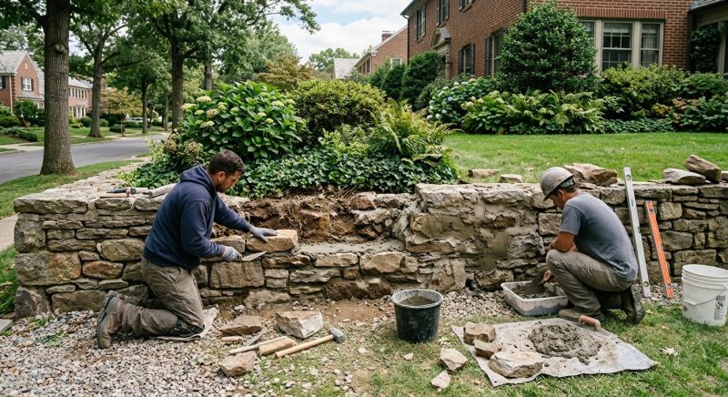 Stone Column Repair in Houston, TX