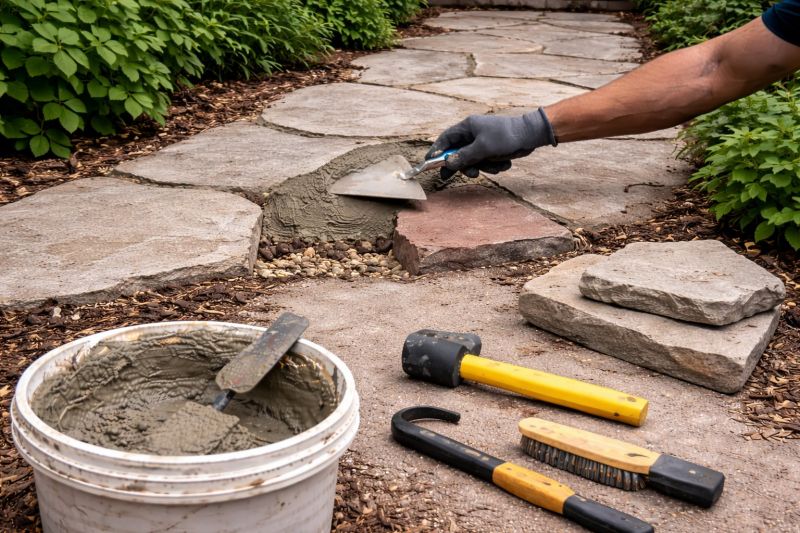Stone Walkway Repair in Houston, TX