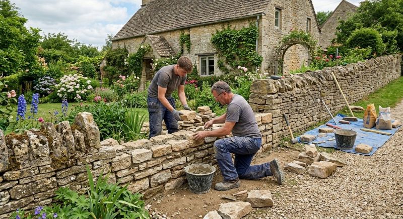 Stone Wall Repair in Katy, TX