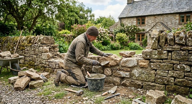 Stone Wall Repair in Richmond, TX
